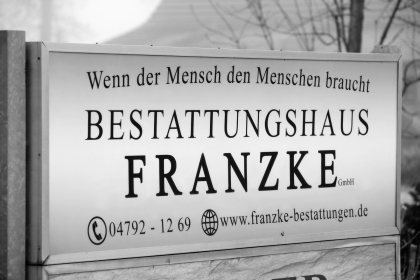 Außenaufnahme Bestattungshaus Franzke